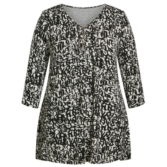 ARNA York Valerie Print Go Crazy Tunic Top (R04.5) - Picture 3 of 9
